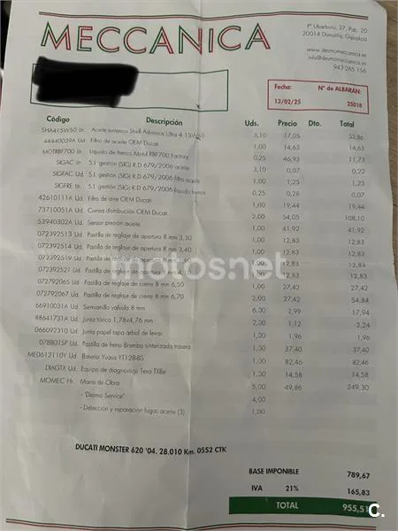 Ducati Monster 620 Dark IE 3000 € 2004 Gipuzkoa - 1