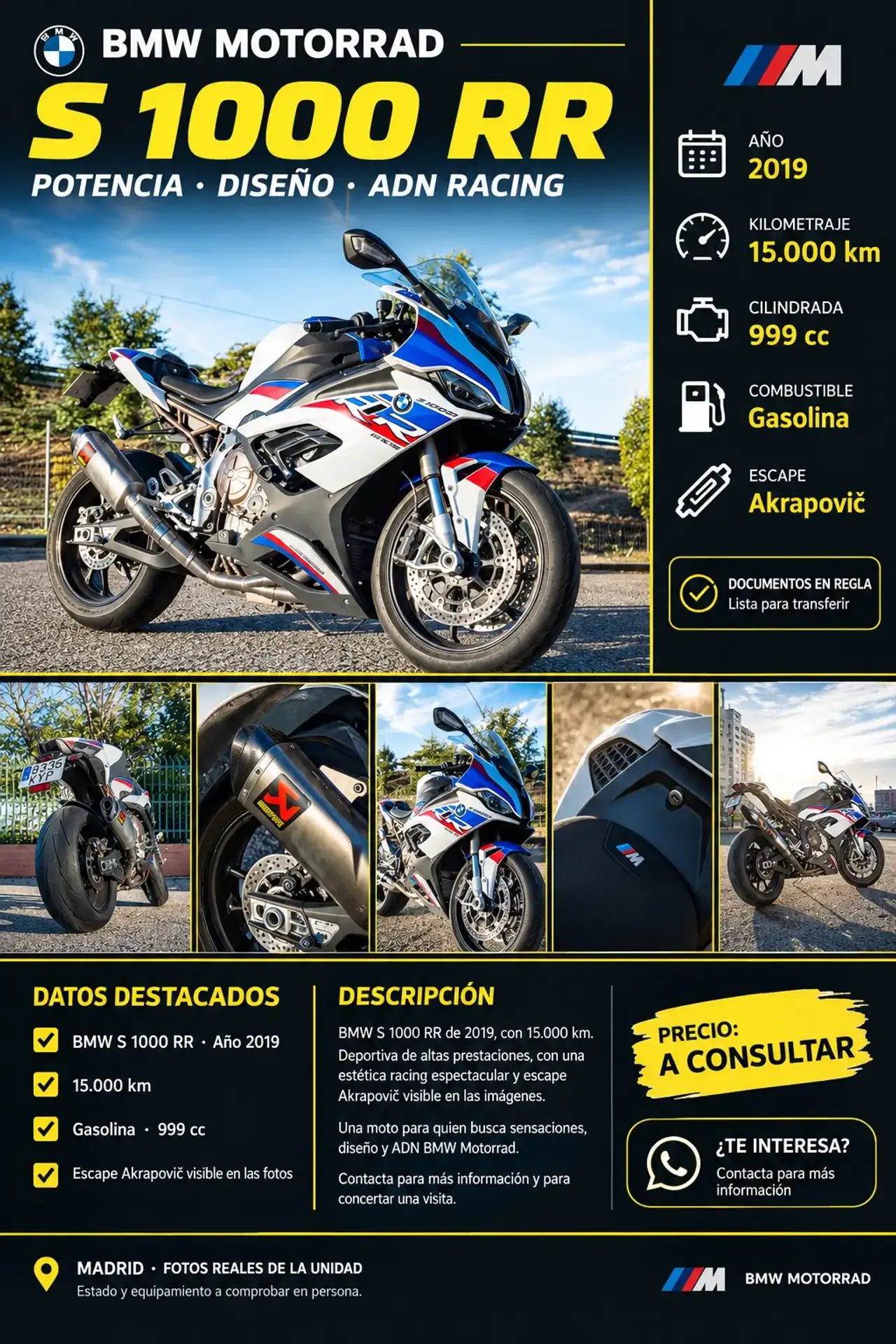 BMW S 1000 RR 19.990 € 2018 Madrid - 1